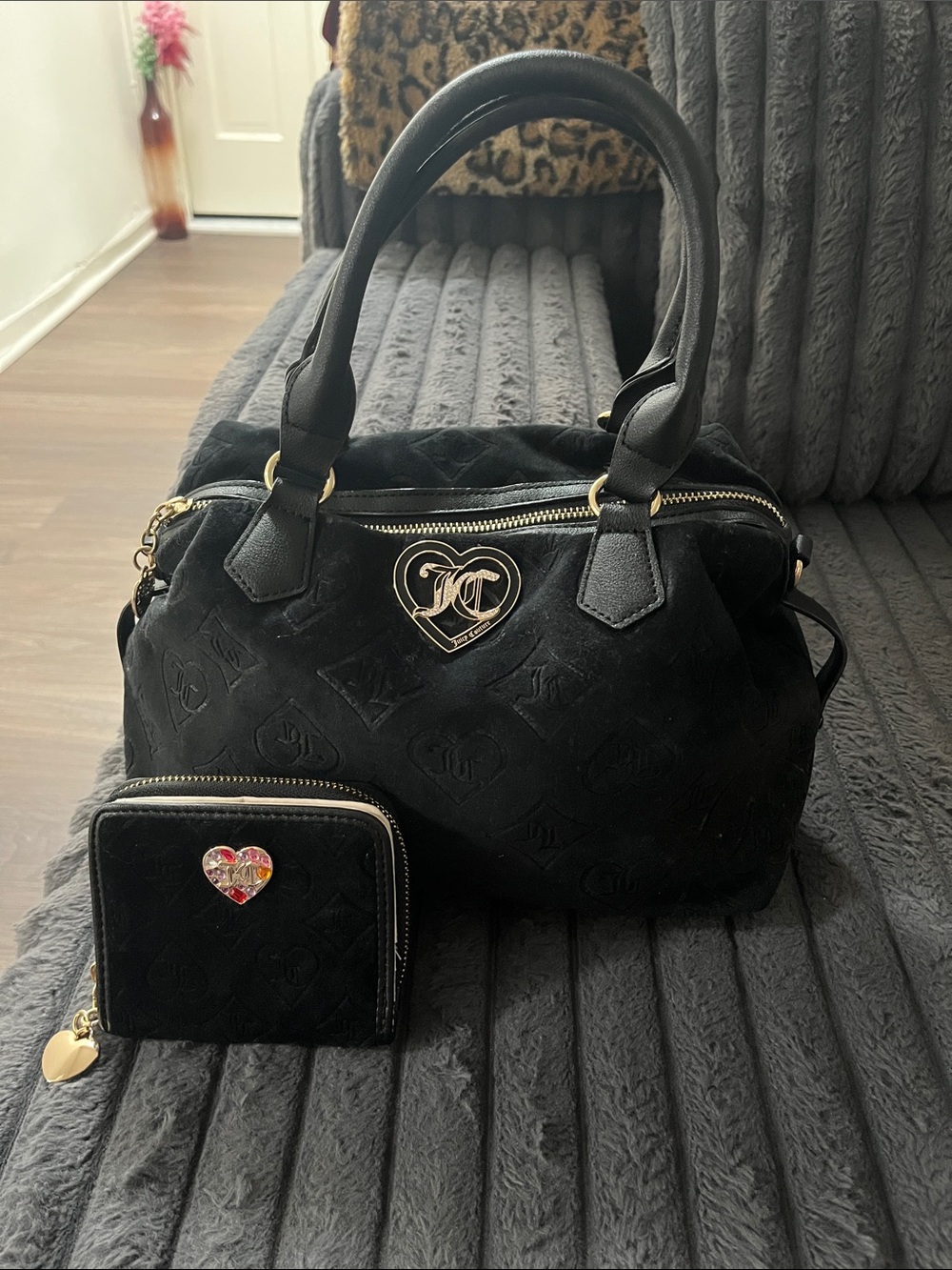 Juicy Couture Velour Bag & Wallet Bundle